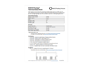 PABCO Prestige – Technical Data Sheet