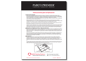PABCO Premier Directions for Application (Español)